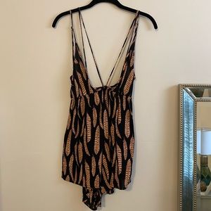 Blue Life Feather Romper